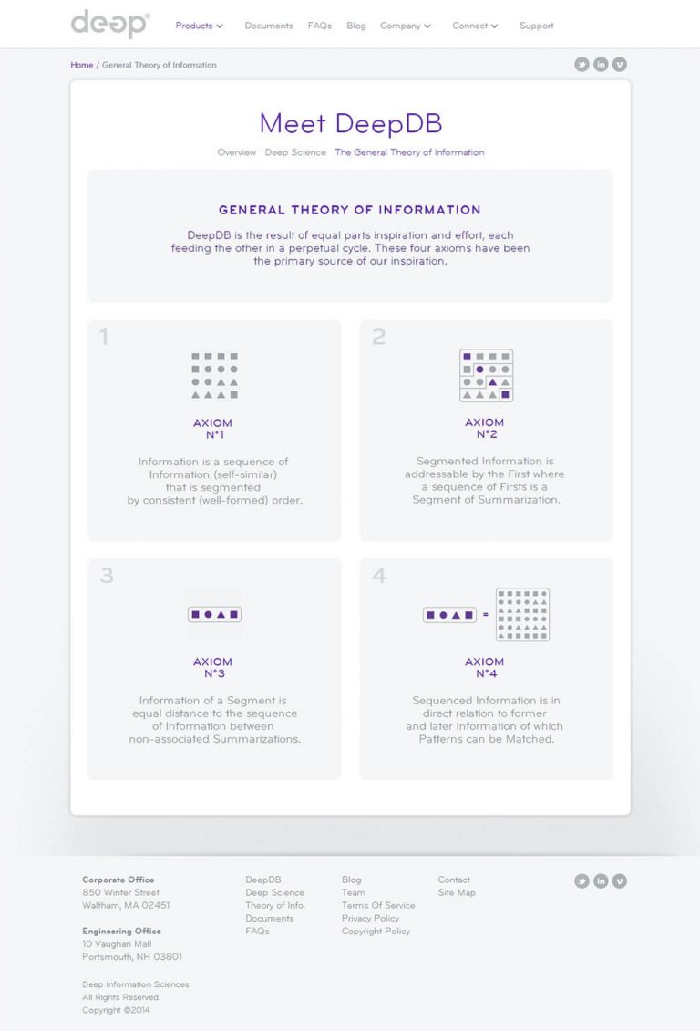 Deep DB – Boston Freelance Web Designer